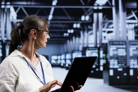 AI machine learning server devices Foto stock