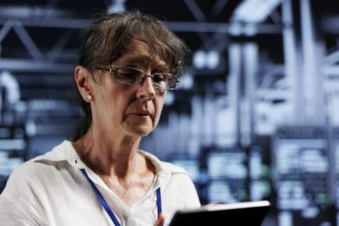 AI machine learning server equipment Stock Photos