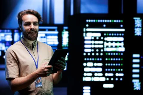 AI machine learning server farm Foto stock