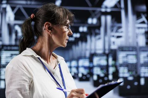 AI machine learning server rigs Stock Photos