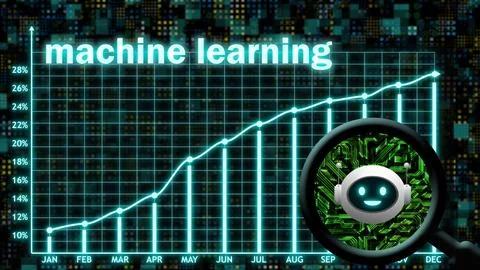 Ai machine learning skills Stockillustratie