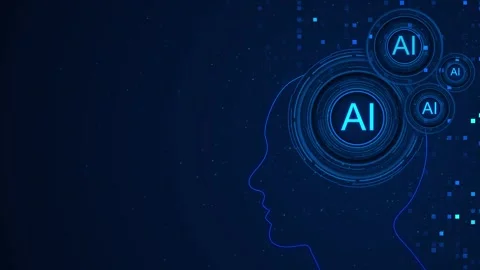 AI machine learning technology information to various systems, concepts, managem Stock Footage 311877232
