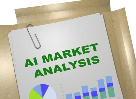 AI Market Analysis concept Stock Illustration