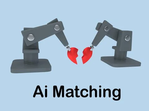 Ai Matching concept Stock Illustration
