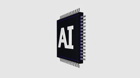 AI Microchip Technology Tunnel Animation Background, Loop Stock Footage 277876468