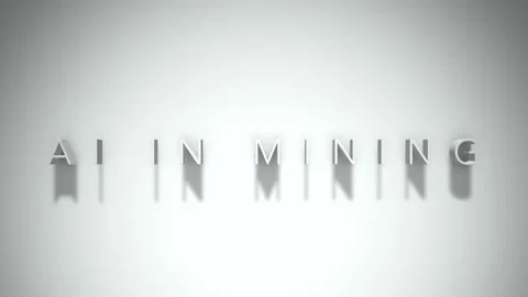 ai in mining 3D title animation white te... | Stock Video | Pond5