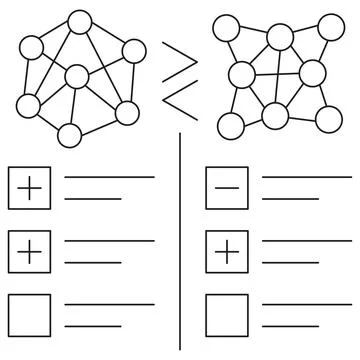 AI Model Comparison icon 库存插图