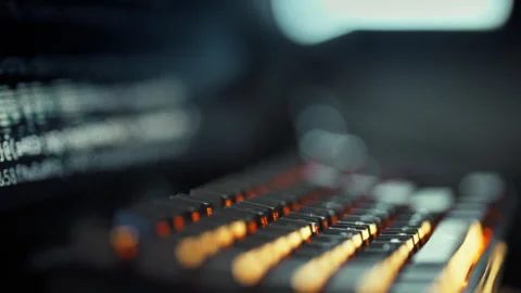 An AI model computer screen exhibits autonomous programming prowess dynamica 스톡 동영상 331458180