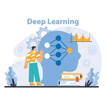 Ai model concept. Flat vector illustration. 스톡 일러스트