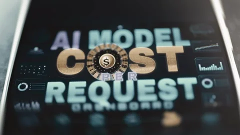 AI model cost per request text 스톡 동영상 344851240