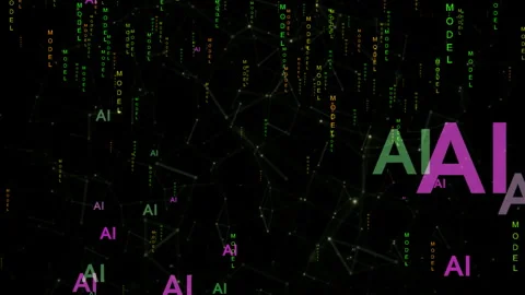 AI model data science code on the web Stock Footage 300050293