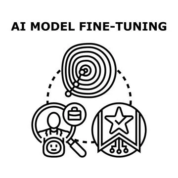 Ai model fine tuning process for accurate results イラスト素材