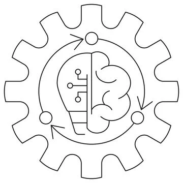 AI Modeling icon Stockillustratie