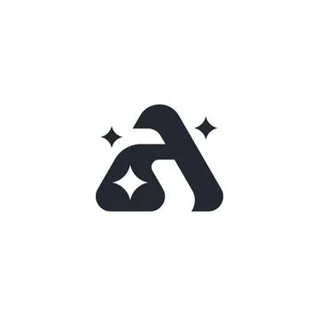 AI Monogram Logo Design Иллюстрация