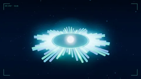 Ai music engine radial audio spectrum Stock Footage 340018828