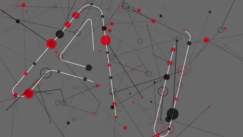 AI Network Animation with Connected Nodes and Data Lines. Stock Footage 341867998