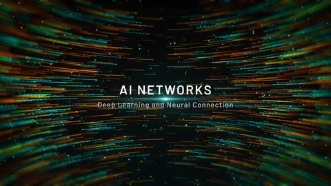 AI Networks With Deep Learning and Neural Connection Illustration