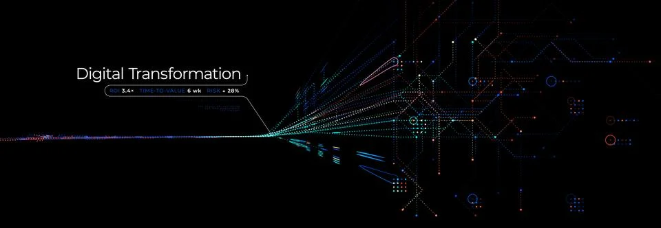 AI Neural Network Business Analytics Artificial Intelligence Background, Big イラスト素材