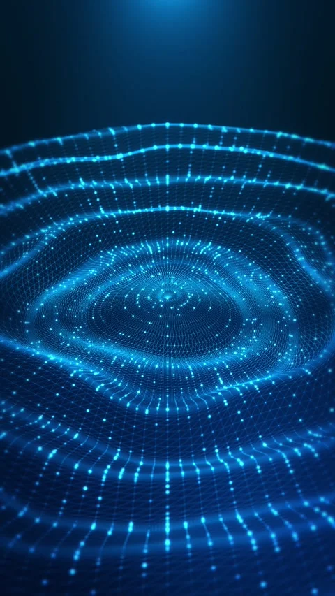 AI Neural Network Mesh with Glowing Data Waves and Digital Nodes 스톡 동영상 342625069