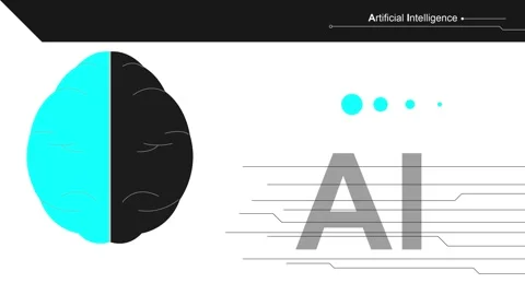 Ai neuro artificial intelligence modern machine learning data information Stock Footage 302964272
