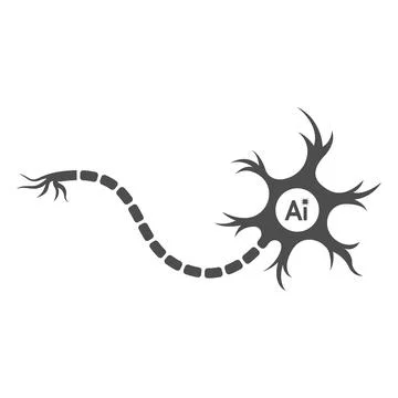 AI Neuron Abstract Modern Logo Stock Illustration