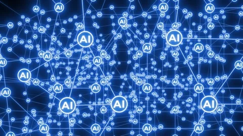 AI nodes connecting Vidéo 299599822