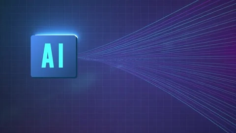 The AI observes data circuit technology, digital processors animation with 4K. 库存影片 276945918