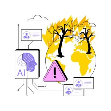 AI-Optimized Disaster Response abstract concept vector illustration. Stock Illustration