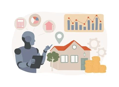 AI-Optimized Pricing Strategies abstract concept vector illustration. Stock Illustration