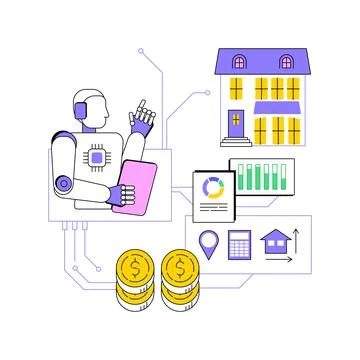 AI-Optimized Pricing Strategies abstract concept vector illustration. Stock Illustration