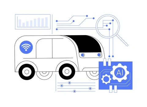 AI-Optimized Prototype Testing abstract concept vector illustration. Illustrazione stock
