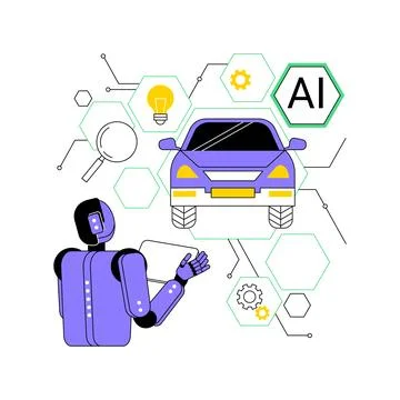 AI-Optimized Prototype Testing abstract concept vector illustration. Illustrazione stock