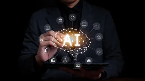 AI or Artificial intelligence concept. Stock Photos