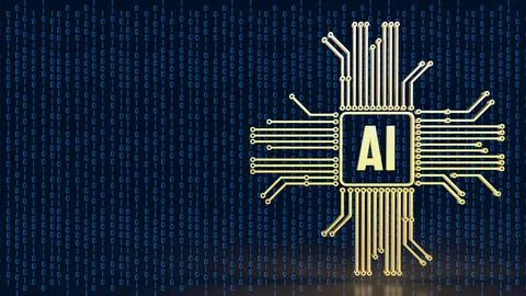 The ai or Artificial Intelligence image for technology  concept 3d rendering Illustrazione stock