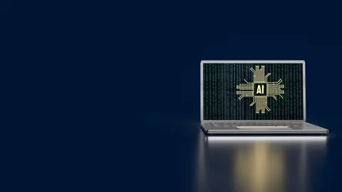 The ai or Artificial Intelligence image for technology  concept 3d rendering Stock Illustration