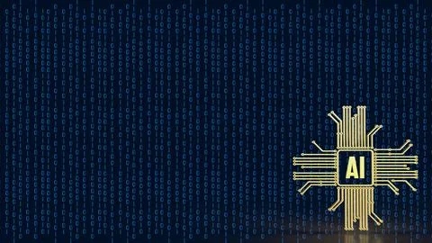 The ai or Artificial Intelligence image for technology  concept 3d rendering Stock Illustration