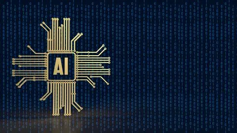 The ai or Artificial Intelligence image for technology  concept 3d rendering Stockillustratie