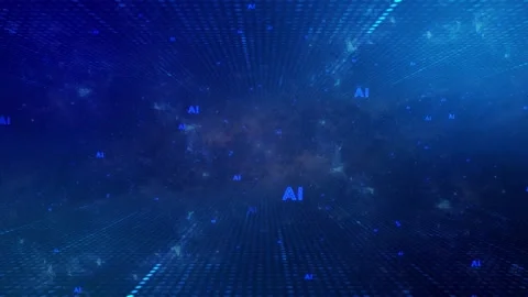 AI particle background animation Video stock 250790208