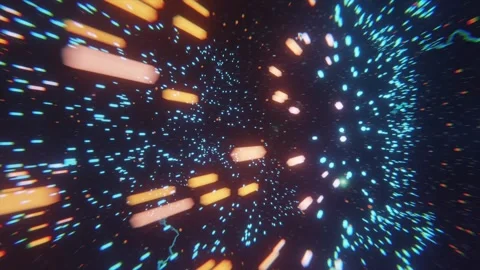 AI particles cloud seamless loop Stock-Footage 256182847