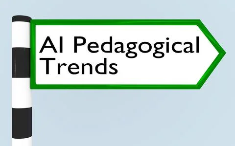 AI Pedagogical Trends concept Stock Illustration
