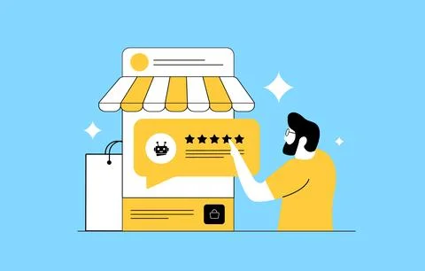 AI personalization vector illustration showcasing e-commerce personalization Illustrazione stock