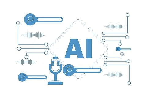 AI Phone concept Stock Illustration