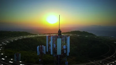 AI-Powered 6G Network Engineer Performing Predictive Maintenance on Next-Gen Stock Footage 336797268