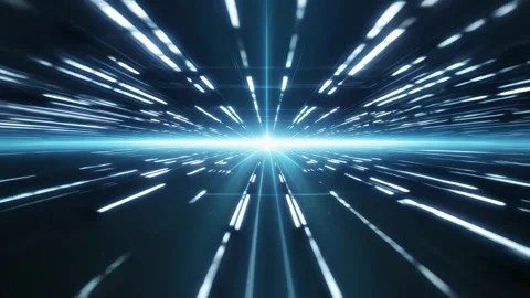 AI-Powered Data Transmission at Light Speed Tunnel Stock Footage 313533960