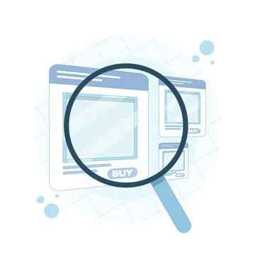 AI-powered e-commerce solutions, personalized product recommendations. Stock Illustration