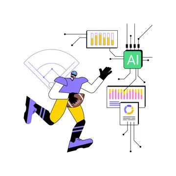AI-Powered Game Simulations abstract concept vector illustration. Stock Illustration