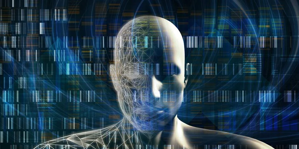 AI Powered Metaverse Development Stock Illustration