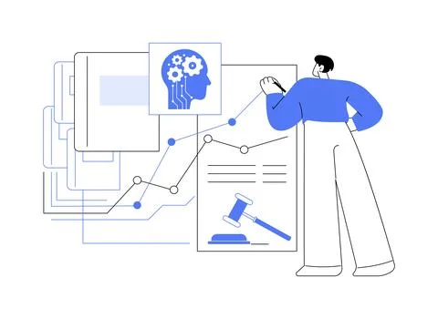 AI-Powered Predictive Analytics abstract concept vector illustration. イラスト素材