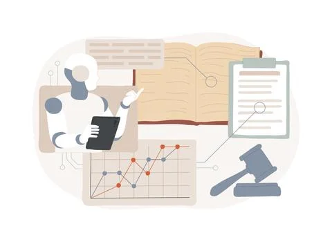 AI-Powered Predictive Analytics abstract concept vector illustration. Ilustración de archivo