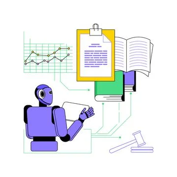 AI-Powered Predictive Analytics abstract concept vector illustration. イラスト素材